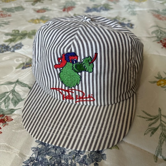 Vintage Philadelphia Phillie Phanatic American Needle pinstriped baseball hat - Picture 1 of 14